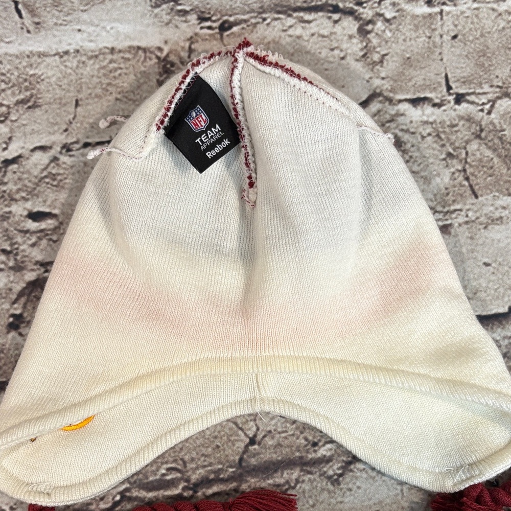 Vintage- NFL Washington Redskins Knit Hat with Ear Flaps - Picture 7 of 9